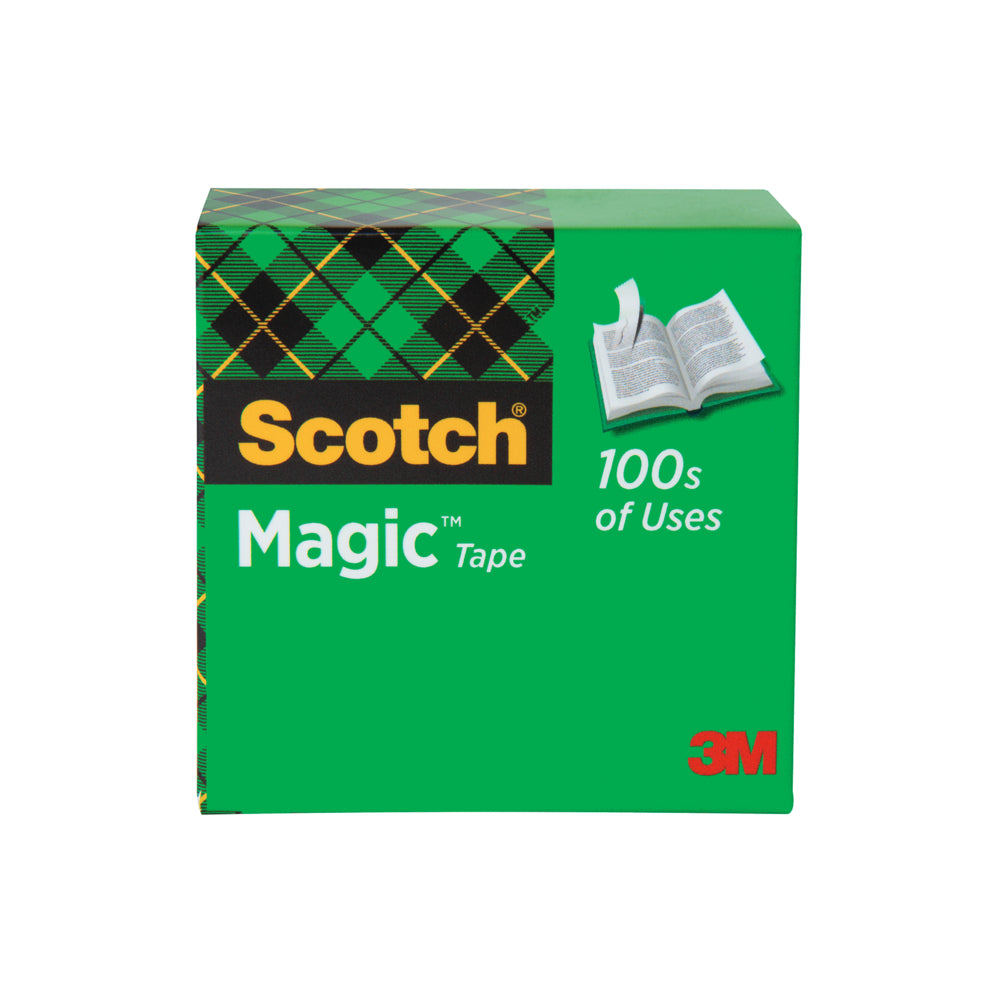 Scotch Magic Tape - 12.7 mm W x 33 m L - 1" Core - Boxed