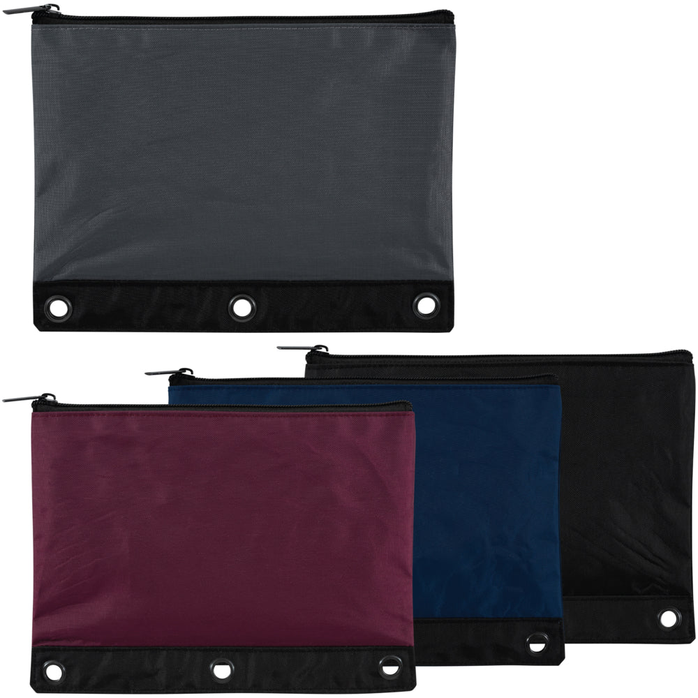 Pochette de classeur à 3 anneaux en polyester Staples - Couleurs assorties