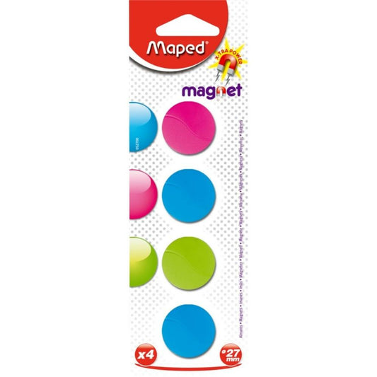 ROUND MAGNETS 27MM BLISTER X4