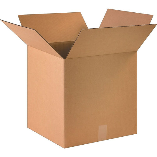 Staples Corrugated Shipping Box - 16" L x 16" W x 16" H - Kraft - 25 Pack