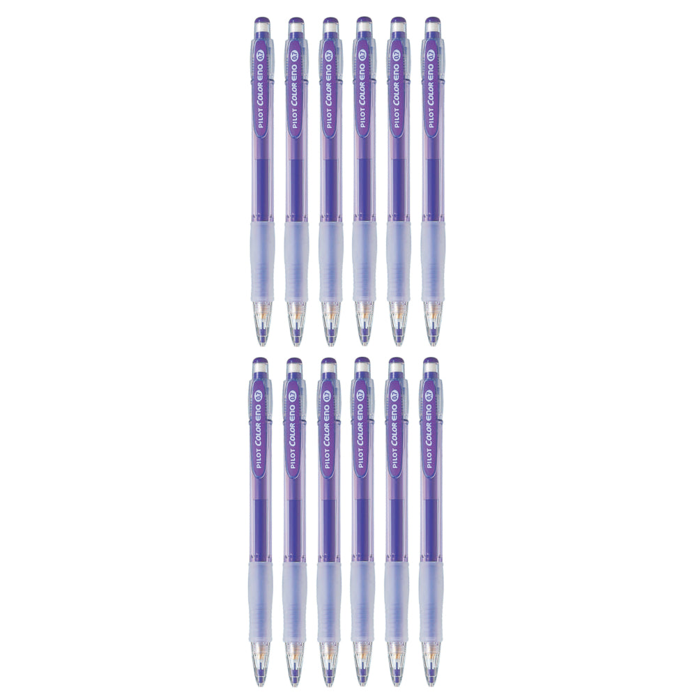 Pilot Colour Eno Mechanical Pencils - 0.7mm - Purple - 12 Pack