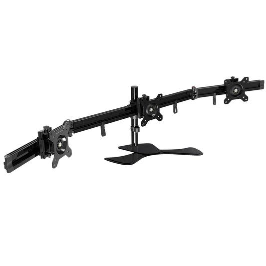 DAC MP-210 Flex Triple Monitor Arm with Grommet and Desk Base - Black