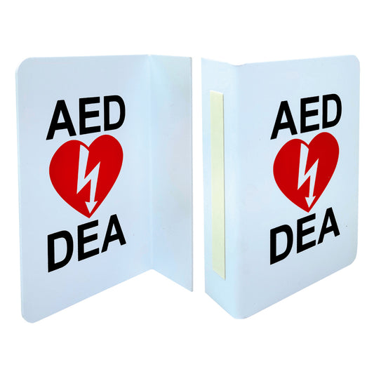 First Aid Central Wall Sign - "AED/DEA"
