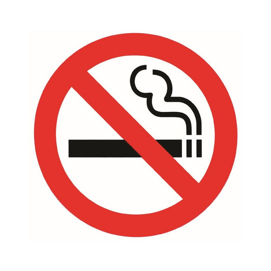 Headline Sign International Symbol No Smoking Sign - 6" x 6"