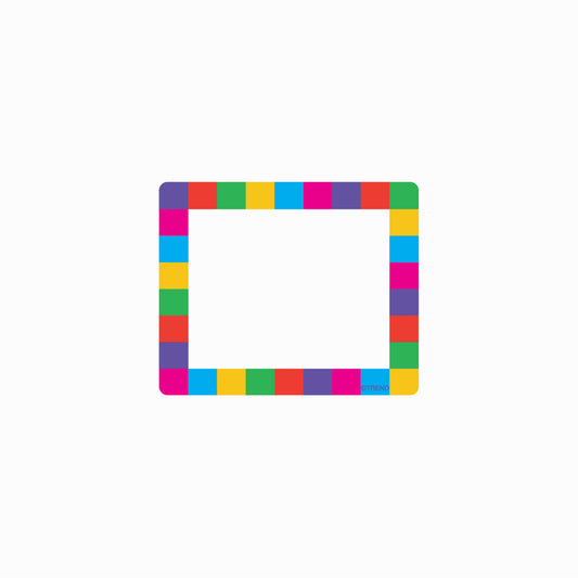 TREND enterprises Terrific Labels - 2.5" x 3" - Rainbow Plaid - 36 pack