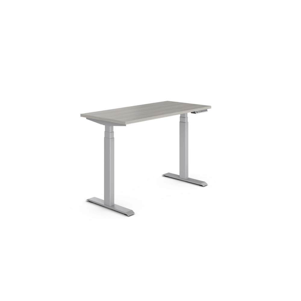 Bureau réglable en hauteur Newland Offices to Go - 48" x 24" - Gris clair
