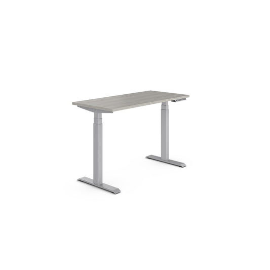Offices to Go Newland Height Adjustable Desk - 48" x 24" - Light Grey
