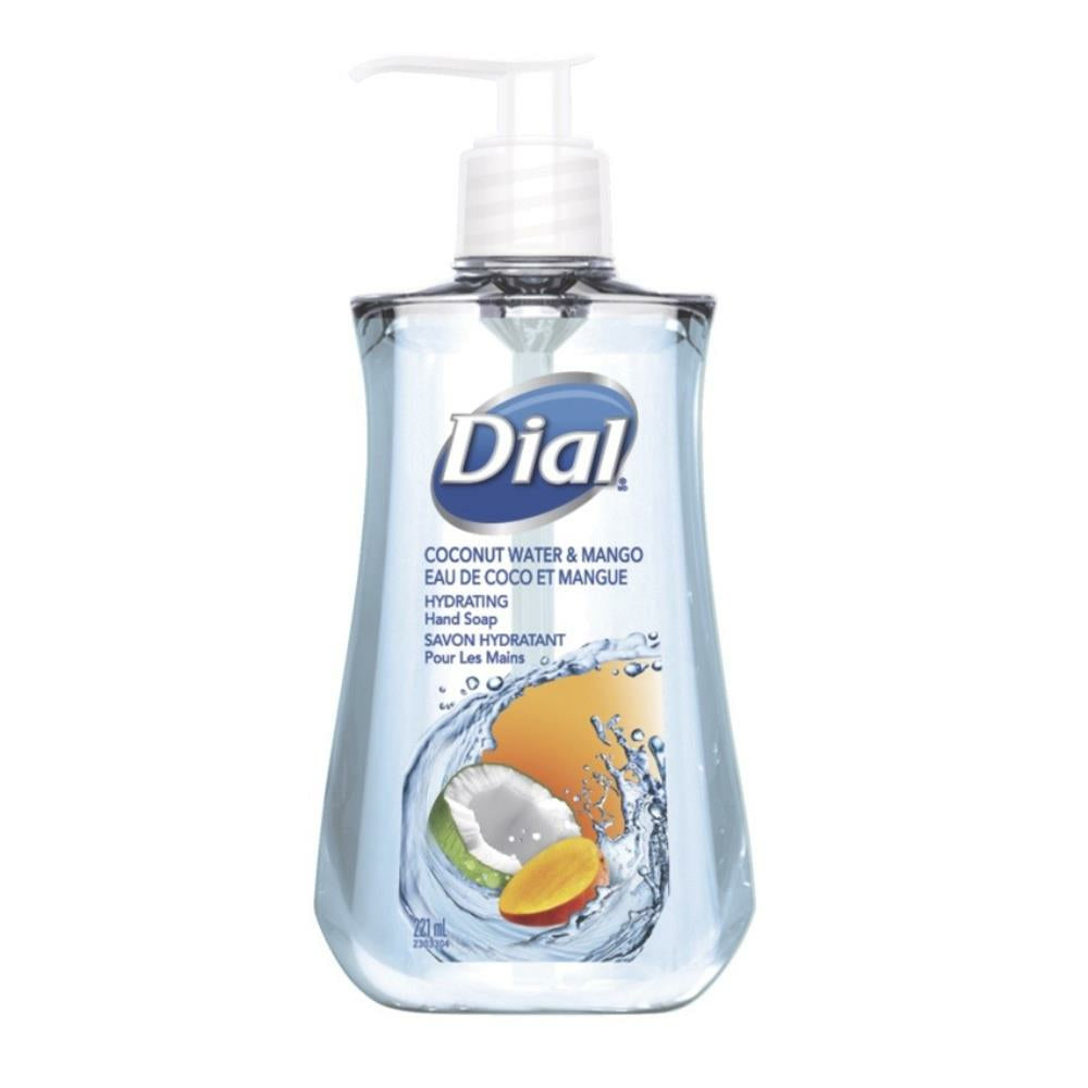 Savon liquide hydratant Dial - 221 ml - Eau de coco à la mangue