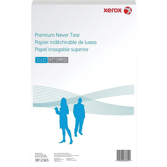 Xerox Revolution NeverTear Paper, 5 mil, 11" x 17" White, 100 Pack