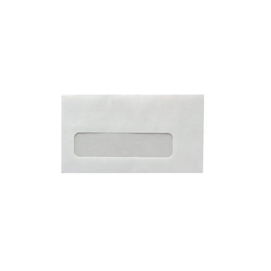 SupremeX Window Envelopes - #8 - Open Side - 24lb White Wove - 3-5/8" x 6-1/2" - 1000 Pack