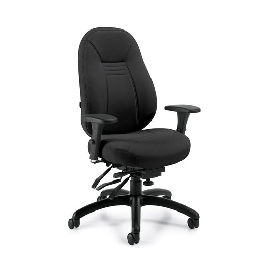 Global ObusForme Comfort Medium Back Multi-Tilter Chair with casters - Waterfall Dance