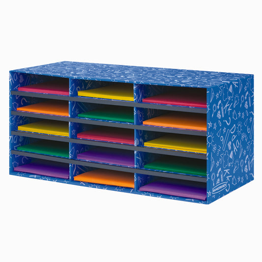 Fellowes Bankers Box For Classroom - 15 Compartment Literature Sorter