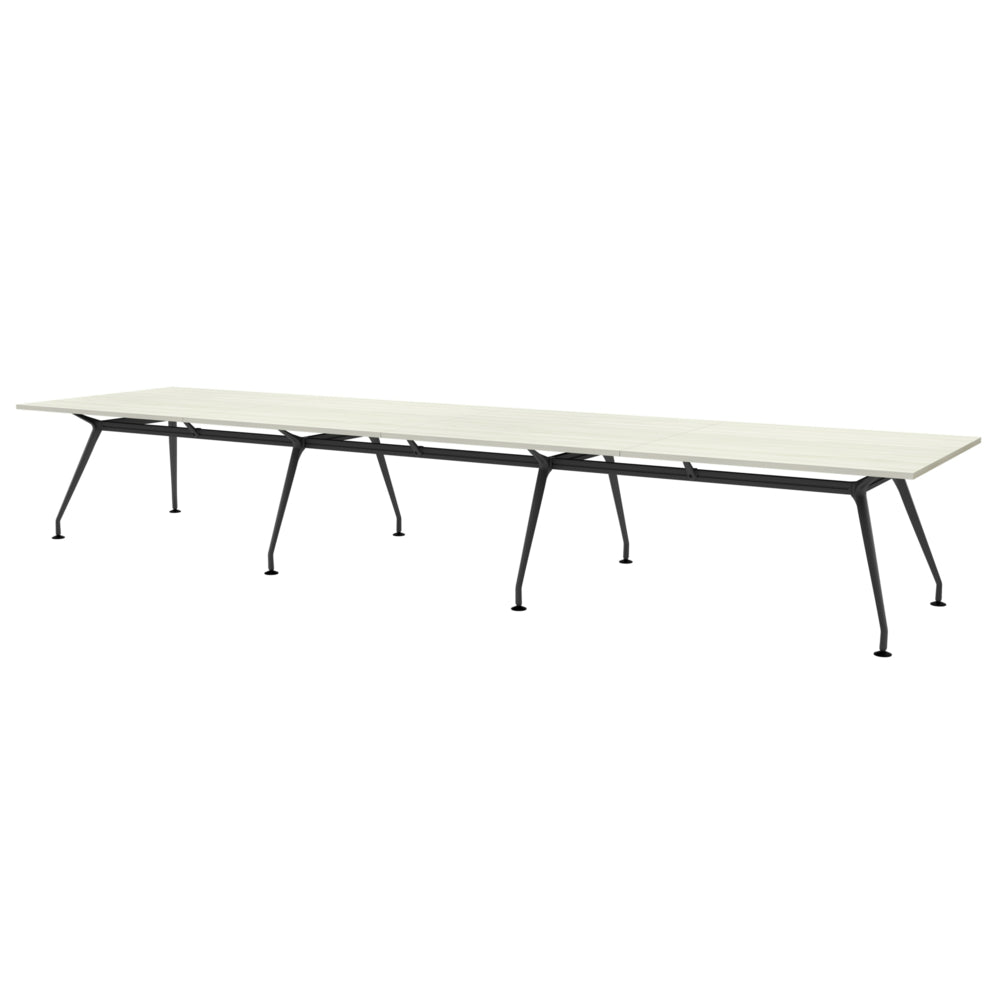 Heartwood HDL Innovations Upscale 14 Person Rectangle Boardoom Table - Winter Wood Black