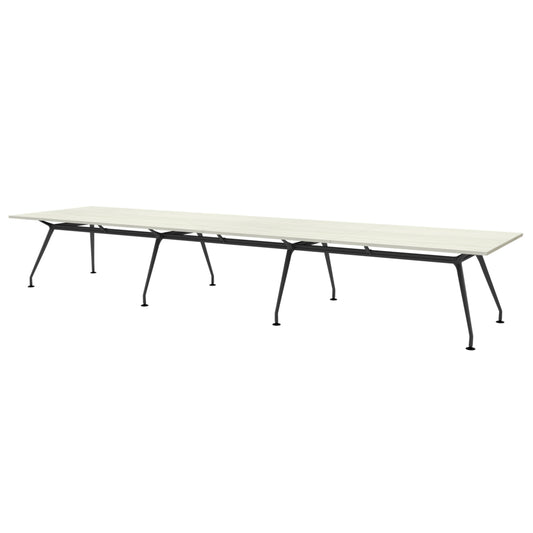 Heartwood HDL Innovations Upscale 14 Person Rectangle Boardoom Table - Winter Wood Black