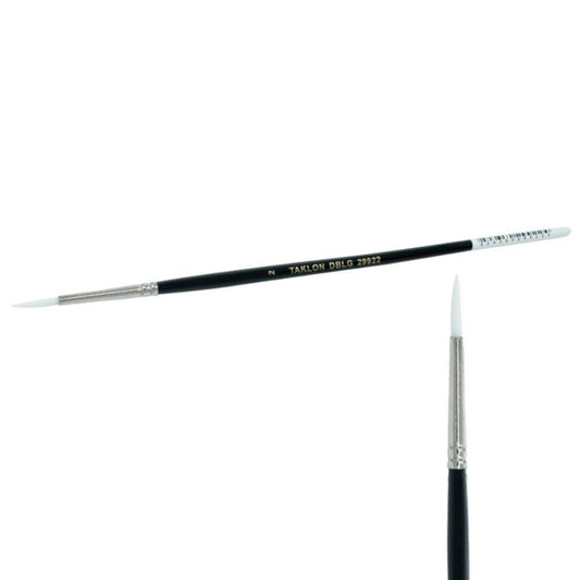 Taklon Round Paint Brush - Size 2 - 12 Pack
