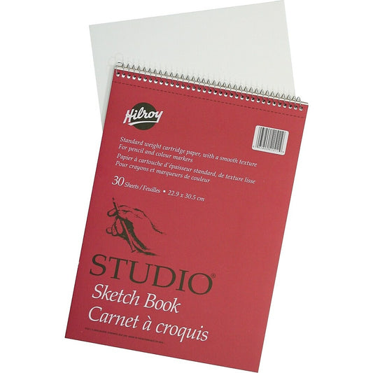 Carnet de croquis Hilroy Studio, 9" x 12", 30 feuilles