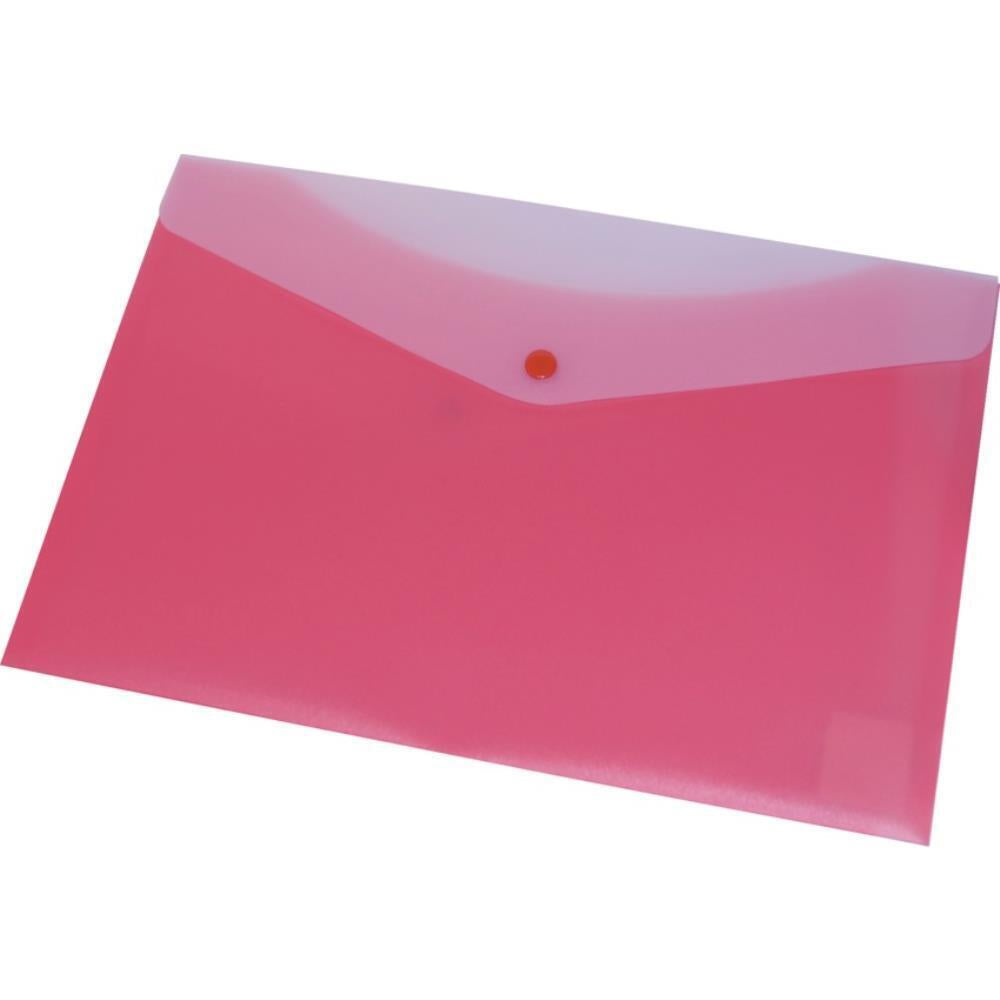 Enveloppe en polyéthylène givré VLB Filemode - 13-1/4" x 9" - Rouge