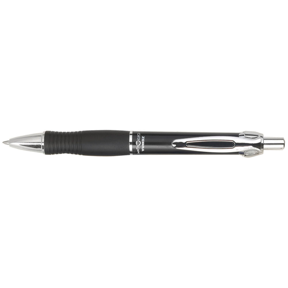 Stylo gel rétractable Zebra GR8 - 0,7 mm - Encre noire