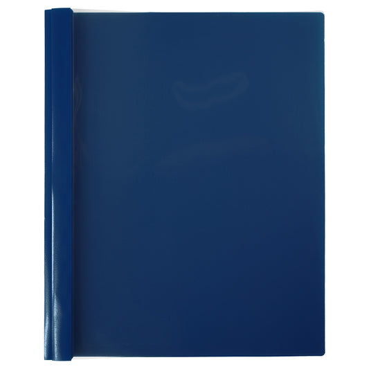 Couvertures de rapport transparentes Winnable – 11,5" x 9,5" – Bleu foncé