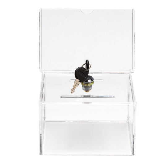 Urne Deflecto transparente avec serrure