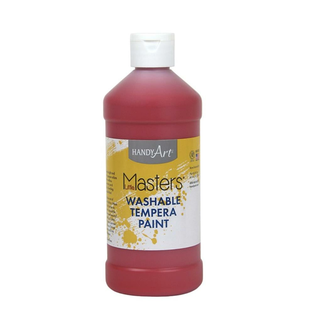 Peinture à la détrempe lavable Little Masters - 473 ml - Rouge