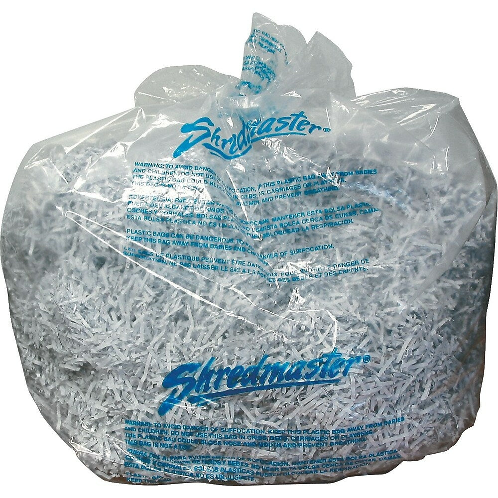 Sacs de déchiquetage GBC, 48 po (H) x 15 po (L) x 18 po (P), paquet de 25
