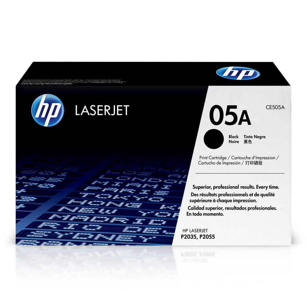 Cartouche de toner noir d'origine HP 05A (CE505A) LaserJet