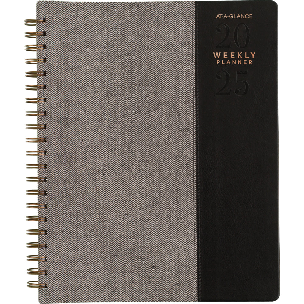 AT-A-GLANCE 2025 Signature Weekly/Monthly Planner - 11" H x 8-3/8" W - English
