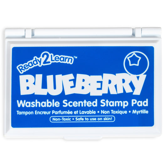 Ready 2 Learn Washable Scented Stamp Pad - 3.4" L x 2" W - Blue/Blueberry