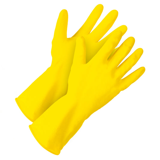 Gants de vaisselle Forcefield en latex floqué - Taille L