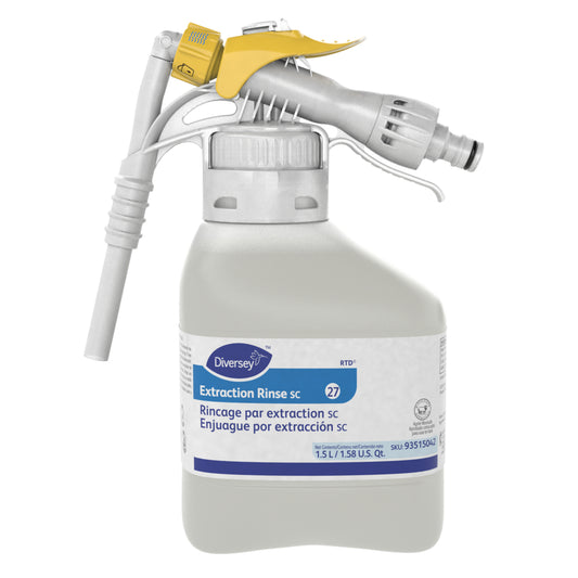 Rinçage par extraction Diversey - Parfum fruité - 1,5 L prêt à l'emploi - Transparent - Lot de 2