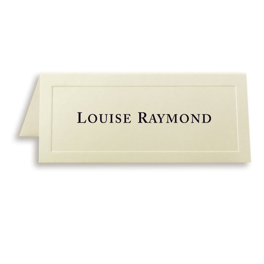 St. James Overtures Traditional Embossed Place Cards - 1 3/4" H - 4 1/4" W - Ivory - 60 Pack