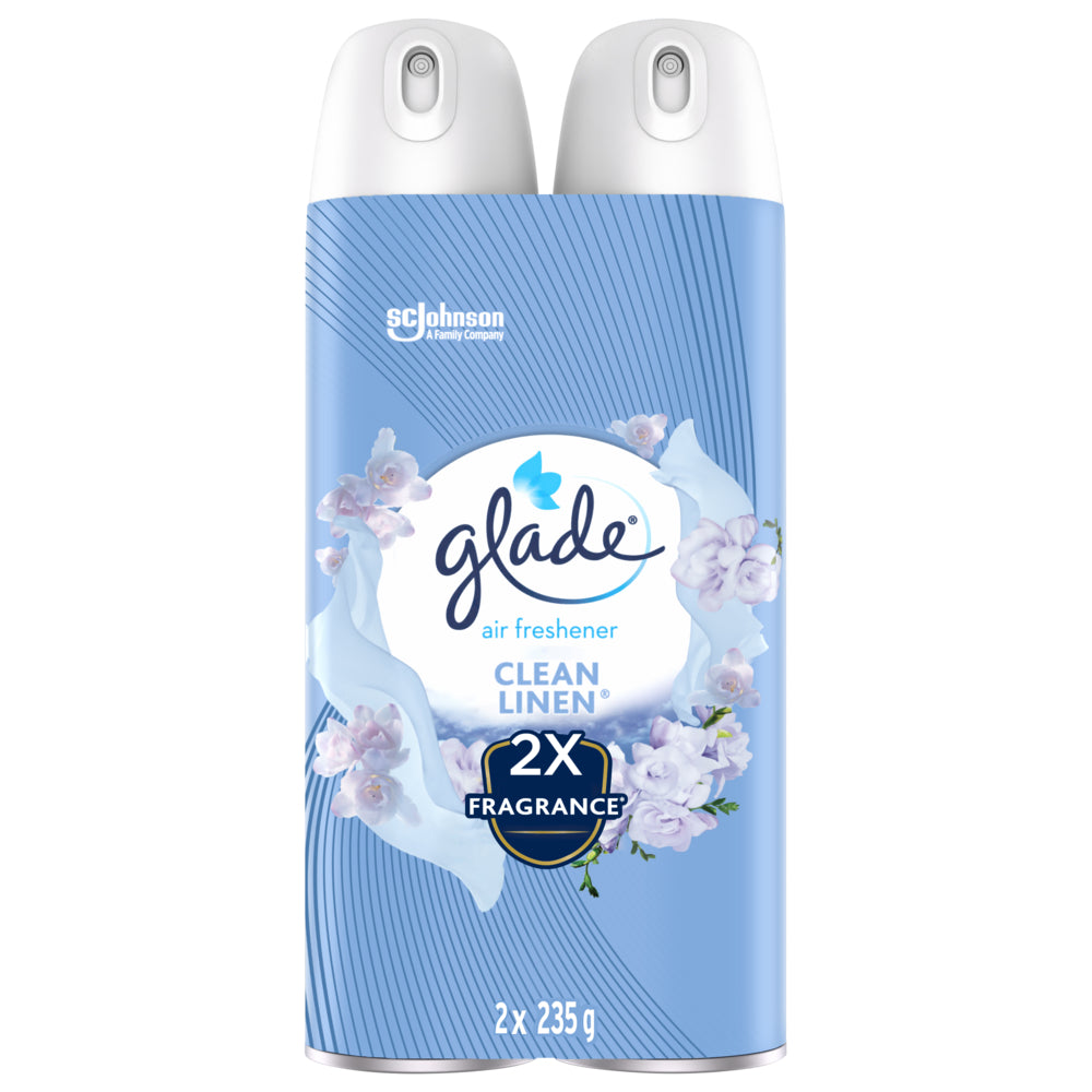 Désodorisant en aérosol Glade, lot de 2 - Linge propre - 2 x 235 g