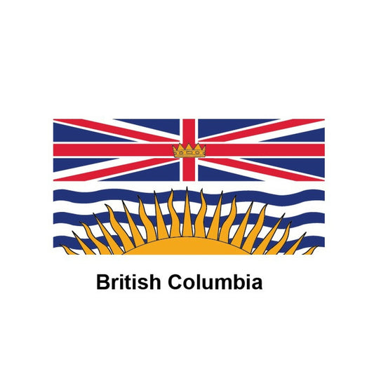 Drapeau Flying Colours de la Colombie-Britannique – 91 cm (l) x 183 cm (L)