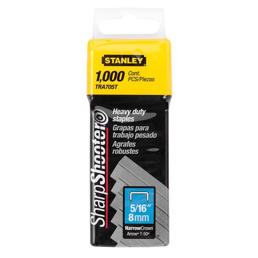 Stanley Bostitch Heavy Duty Tacker Staples - 5/16" - 1000 Pack