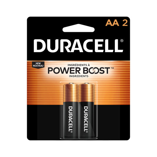 Piles alcalines AA Duracell - Lot de 2