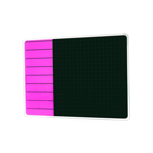 Viztex Glacier Plans & Notes Magnetic Glass Dry-Erase Whiteboard Board - Soft Violet