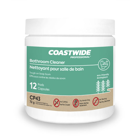 Coastwide Professional CP43 Washroom Care Bathroom Cleaner - 72 g - 12 Pods per Pack