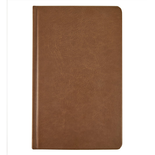 TRU RED Lined Hard Cover Journal - 5.5 x 8 - Cognac