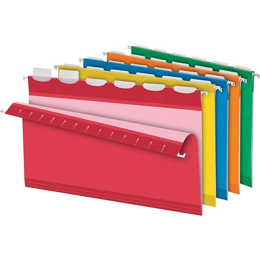 Chemises suspendues Pendaflex renforcées Ready-Tab assorties - Format légal - Paquet de 25