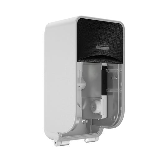 Kimberly-Clark Professional ICON Coreless Standard Roll Toilet Paper Dispenser 2 Roll Vertical - Black Mosaic Design Faceplate