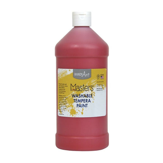 Little Masters Washable Tempera Paint - 946 ML - Red