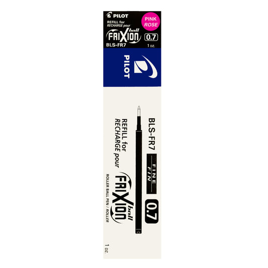 Pilot Frixion Erasable Gel Ink Pen Refill for Frixion Ball & Ball Clicker - Fine Point - 0.7 mm - Pink - 12 Pack