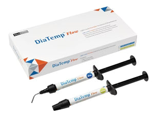Diadent, DiaTemp Flow, Yellow, Anterior, 5 - 1.8g Syringes + 10 Tips