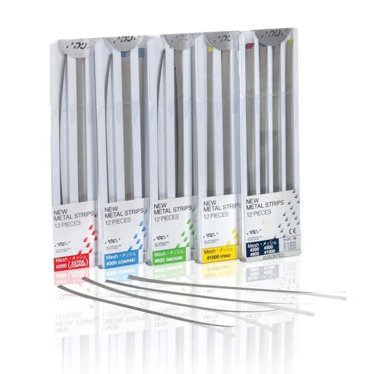 BANDES MÉTALLIQUES XC, M, F, C #200/#300/#600/#1000 A,B,C - LARGEUR