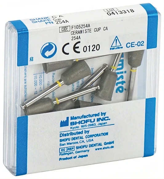 SHOFU #254A CA CERAMISTE ULTRA Tasses Bx 12