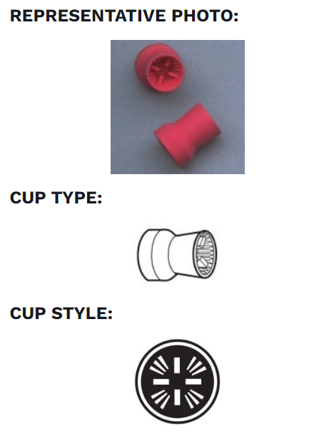 Gobelets ALLPRO Snap on Sq. (R&amp;W) 1000 Comfort Berry 304-N-1000