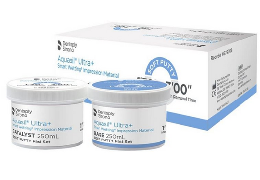 Mastic souple Dentsply Aquasil Ultra+, prise rapide, 2 x 250 ml #678708