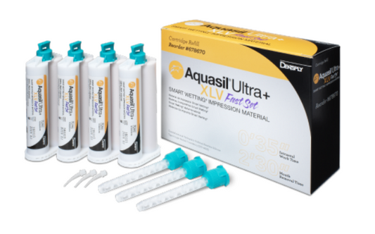 Dentsply Aquasil Ultra+ Medium Fast Set 4x50 ml + 12 embouts #678674