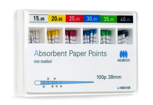 Absorbent Paper Points (100/pk) #24P910L1503 (Morita) (All Sizes)